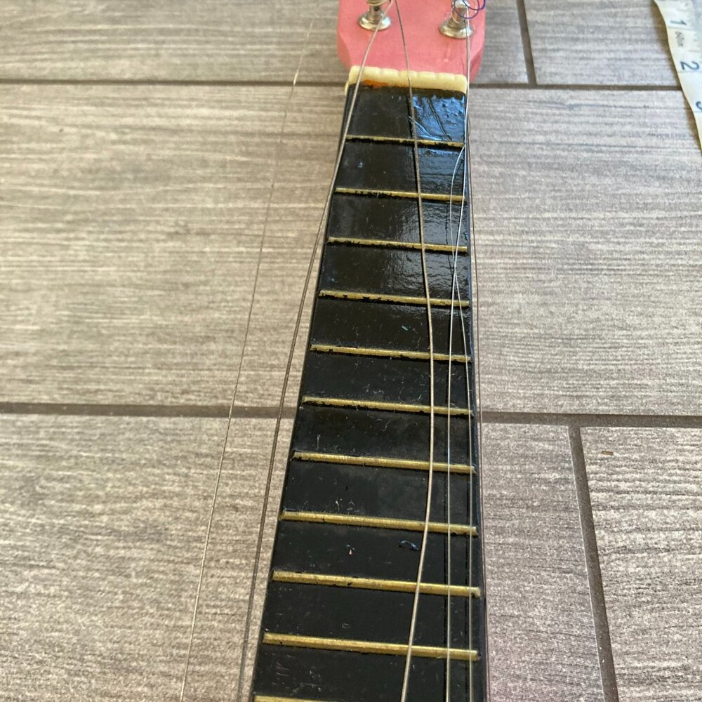 Retro Pink 6 String Ukulele - Picture 2 of 11